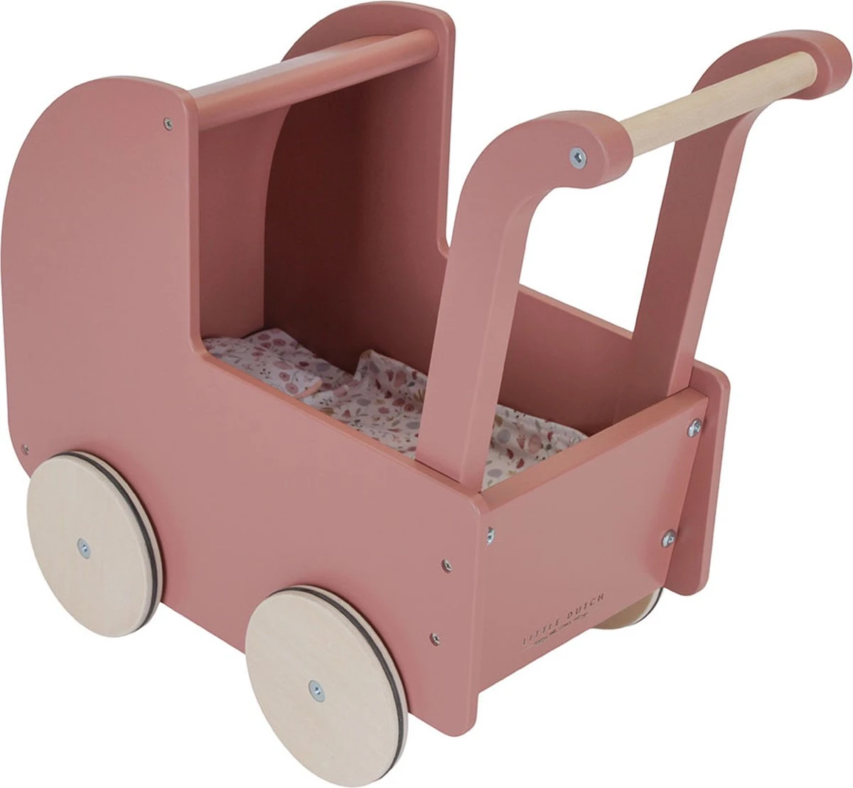 Little Dutch LD7096 Houten Retro Poppenwagen 3 Little Dutch LD7096 Houten Retro Poppenwagen