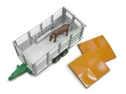 Bruder 02227 Veetransportaanhanger Met 1 Koe Schaal Livestock-trailer 9 Bruder 02227 Veetransportaanhanger Met 1 Koe Schaal Livestock-trailer -Speelgoed Speciaal Winkel bruder 02227 veetransportwagen met 1 koe 2
