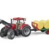 Bruder 03198 Case IH-Optum 300-CVX Met Voorlader En Platte Hooiwagen -Speelgoed Speciaal Winkel bruder 03198 case IH Optum 300CVX met voorlader en balenwagen