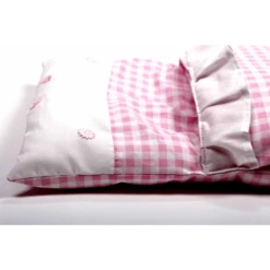 Dekbedje / Poppendekentje Rose Geruit -Speelgoed Speciaal Winkel dekje roze geruit