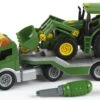 Dieplader + Tractor John Deere Met Voorlader – Constructiespeelgoed – Theo Klein 3908 1 Dieplader + Tractor John Deere Met Voorlader – Constructiespeelgoed – Theo Klein 3908 -Speelgoed Speciaal Winkel dieplader met tractor john deere theo klein 3908