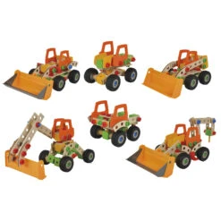 Eichhorn 6in1 Constructor 140-dlg Houten Constructie-speelgoed Loader -Speelgoed Speciaal Winkel eichhorn constructor 140dlg constructieset loader 6in1 set 6