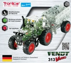 Tronico Mini Fendt 313 Vario Met Aanhangwagen – 1 : 32