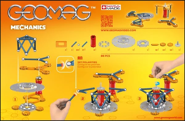 Geomag Mechanics – 86 Delig 5 Geomag Mechanics – 86 Delig - Afbeelding 3
