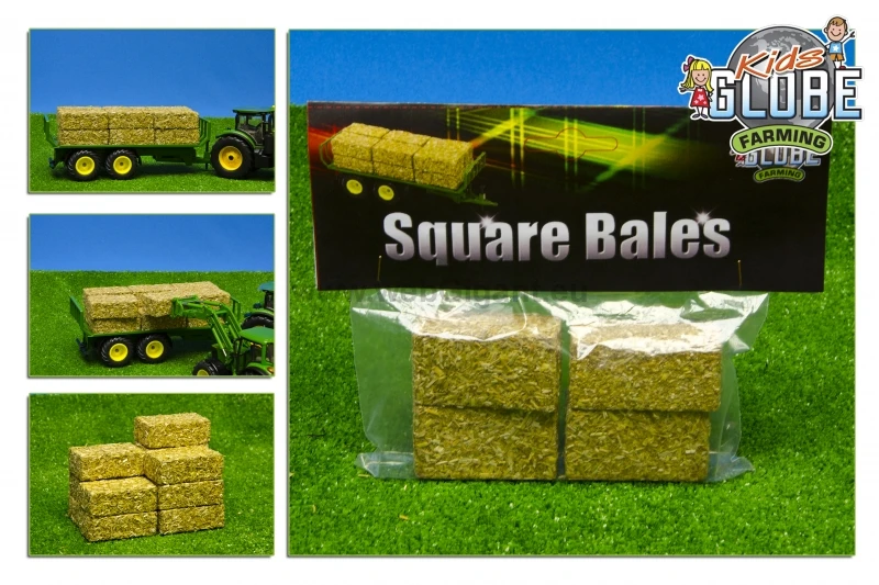 Kidsglobe Vierkante Hooibalen 4-stuks Schaal 1 : 32 5 Kidsglobe Vierkante Hooibalen 4-stuks Schaal 1 : 32 - Afbeelding 3