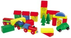 Blokkenset HEROS Combi-speelbox 32-delig 8 Blokkenset HEROS Combi-speelbox 32-delig -Speelgoed Speciaal Winkel houten blokken combi in ton heros 27181 1 1