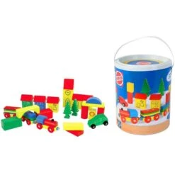 Blokkenset HEROS Combi-speelbox 32-delig 9 Blokkenset HEROS Combi-speelbox 32-delig -Speelgoed Speciaal Winkel houten blokken combi in ton heros 27181 2