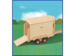 Houten Paardentrailer Fagus 9 Houten Paardentrailer Fagus -Speelgoed Speciaal Winkel houten paardentrailer fagus 10.27 1