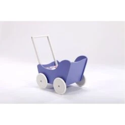 Houten Poppenwagen Purple 10 Houten Poppenwagen Purple -Speelgoed Speciaal Winkel houten poppenwagen paars wit 3