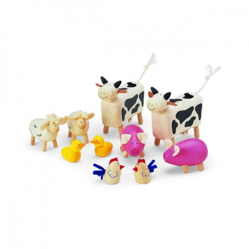 Houten Boerderijdieren Pintoy 4 Houten Boerderijdieren Pintoy - Afbeelding 2