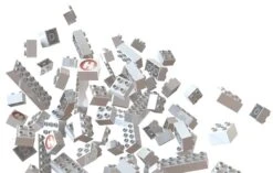 Hubelino Set Witte Bouwstenen 105-delig -Speelgoed Speciaal Winkel hubelino 4200531 blokken wit 105 delig 1 1