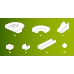 Hubelino Knikkerbaan Baanelementen Aanvulset 30-delig -Speelgoed Speciaal Winkel hubelino knikkerbaan 30 delig 420046 2