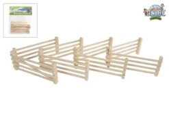 Kidsglobe Houten-Afrasteringshekken 4xdubbel Schaal:1:24