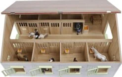 KidsGlobe Paardenstal Met 7 Boxen Pink-White 9 KidsGlobe Paardenstal Met 7 Boxen Pink-White -Speelgoed Speciaal Winkel kidsglobe paardenstal 7 paardenboxen wit roze 610189