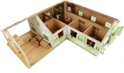 Kidsglobe Paardenstal Met 4 Boxen En Berging Rose/Wit 10 Kidsglobe Paardenstal Met 4 Boxen En Berging Rose/Wit -Speelgoed Speciaal Winkel kidsglobe paardenstal hoekmodel 8713219362167 wit roze 1