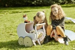 Poppenwagen – Duwkar Kinderfeets Pram -Speelgoed Speciaal Winkel kinderfeets poppenwagen wit 4