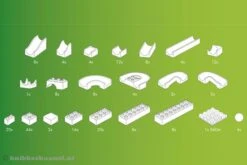 Hubelino Knikkerbaan Bouwdoos 200-delig 9 Hubelino Knikkerbaan Bouwdoos 200-delig -Speelgoed Speciaal Winkel knikkerbaan 200 delig hubelino 420183 2