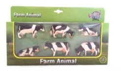 Kidsglobe Zwartbont Koeien Set Van 6 Stuks
