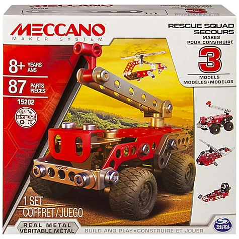 Meccano 15202 FireTruck 3-model Brandweerauto Constructieset 4 Meccano 15202 FireTruck 3-model Brandweerauto Constructieset - Afbeelding 2