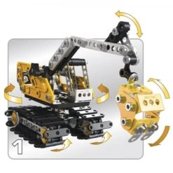 Meccano 16301 Excavator Graafmachine Contructiespeelgoed -Speelgoed Speciaal Winkel meccano 16301 graafmachine bulldozer 1 1