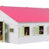 KidsGlobe Paardenstal Met 7 Boxen Pink-White -Speelgoed Speciaal Winkel paardenstal met 7 boxen rose kidsglobe 344941