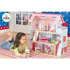 Poppenhuis Chelsea -Speelgoed Speciaal Winkel poppenhuis chelsea kidkraft 65054 5