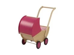 Poppenwagen Met Kap V. Dijktoys Rose 7 Poppenwagen Met Kap V. Dijktoys Rose -Speelgoed Speciaal Winkel poppenwagen met kap rose v.dijktoys 1