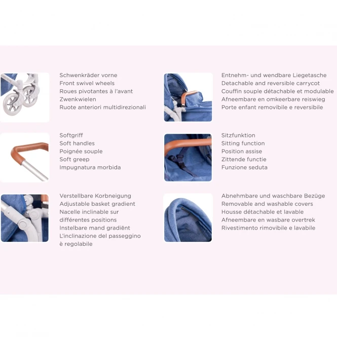 Gotz Poppenwagen 2-in-1 Gotz Soft Mood 7 Gotz Poppenwagen 2-in-1 Gotz Soft Mood - Afbeelding 5