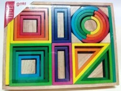Goki 58655 Bouwstenenset Regenboog In Houten Kist -Speelgoed Speciaal Winkel regenboog bouwblokken goki 58655 1 1