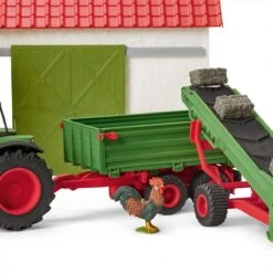 Schleich 42377 Hooitransportband Met Boer FarmWorld -Speelgoed Speciaal Winkel schleich 42337 hooi transportband met boer 2