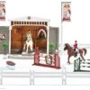 Schleich 42338 Groot Wedstrijdtoernooi Met Ruiters En Paarden -Speelgoed Speciaal Winkel schleich 42338 groot wedstrijdtoernooi met ruiters en paarden
