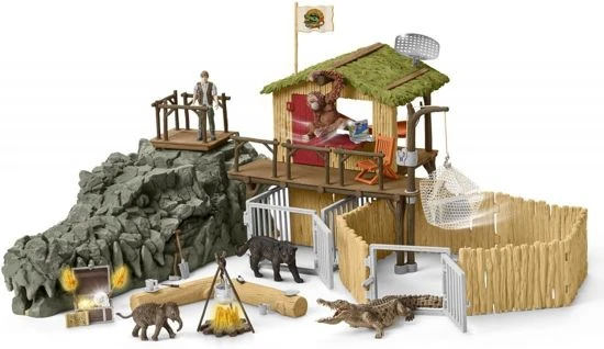 Jungle Onderzoeksbasiskamp – Schleich 42350 4 Jungle Onderzoeksbasiskamp – Schleich 42350 - Afbeelding 2