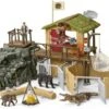 Jungle Onderzoeksbasiskamp – Schleich 42350 -Speelgoed Speciaal Winkel schleich 42350 croco jungle onderzoeks basiskamp