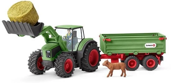 Schleich 42379 Tractor Met Aanhanger FarmWorld 4 Schleich 42379 Tractor Met Aanhanger FarmWorld - Afbeelding 2