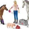 Schleich 42486 Dierenarts Met Merrie En Veulen HorseClub -Speelgoed Speciaal Winkel schleich 42486 dierenarts met merrie en veulen