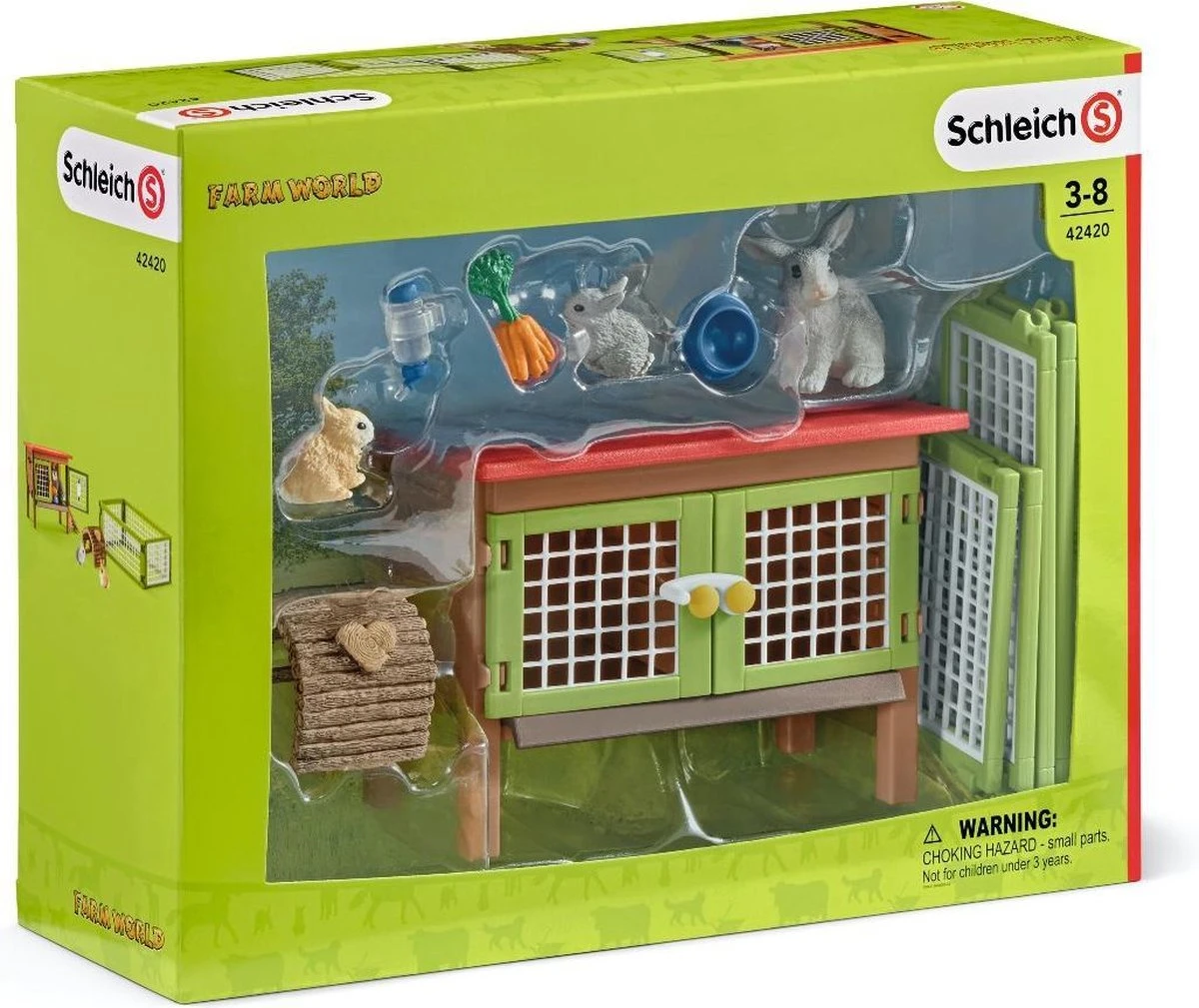 Schleich 42420 Konijnenhok Farm World 5 Schleich 42420 Konijnenhok Farm World - Afbeelding 3