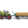 Siku 1946 Tractor Claas-met-Balengrijper En Aanhanger -Speelgoed Speciaal Winkel siku 1946 tractor claas met balengrijper en aanhanger