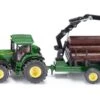 Siku 1954 Tractor JohnDeere Met Bosbouwaanhangwagen -Speelgoed Speciaal Winkel siku 1954 tractor john deere met bosbouwaanhangwagen