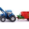 Siku 1988 New-Holland-met-frontlader Strautmann-voermengwagen 2 Siku 1988 New-Holland-met-frontlader Strautmann-voermengwagen -Speelgoed Speciaal Winkel siku 1988 new holland met voorlader en voedermengwagen