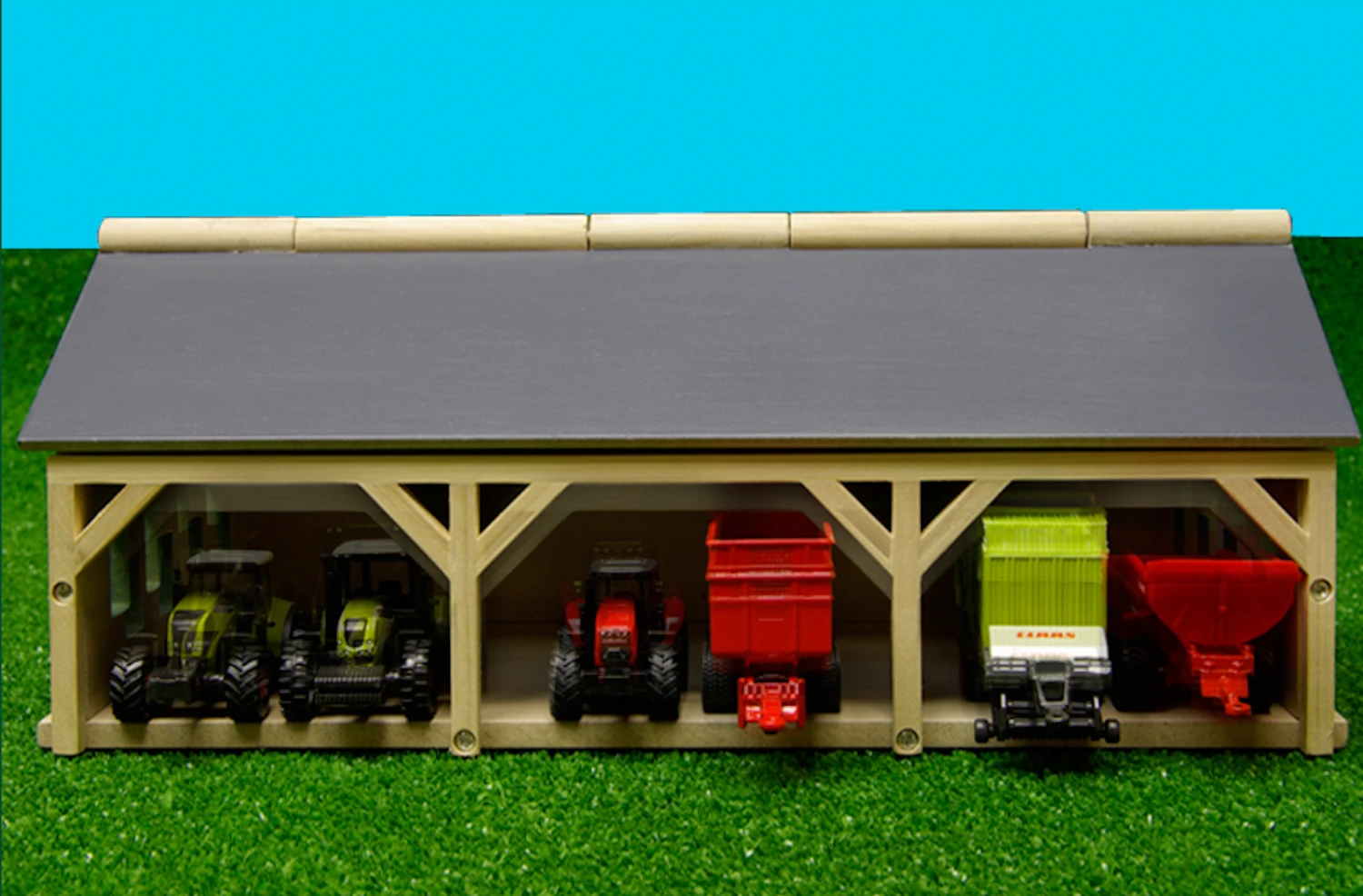 Tractorloods 6 Voertuigen KIdsglobe Schaal 1 : 87 7 Tractorloods 6 Voertuigen KIdsglobe Schaal 1 : 87 - Afbeelding 5