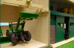 Kidsglobe Tractorwerkplaats Met Berging Schaal 1 : 32 -Speelgoed Speciaal Winkel werkplaats met berging kidsglobe 610410 2